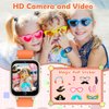 Luyiilo Smart Watch for Kids with 26 Puzzle Games, Touch Screen, HD Camera, Alarm Clock, Kids Toys Suitable for Boys and Girls Ages 4-12 (Orange)