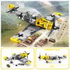 TOY PLAYER BF-109 Fighter Jet Plane Jet Building Set - Compatible with LEG0 7 Year Old boy, Military Airplanes Model, Gift for Boys Age 6 7 8 9 10 11 12 and WW2 Military SetCollectors & Enthusiasts