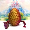 13" 3D Printed Dragon with Dragon Egg, Articulated Dragon, Red Purple Gold Imperial Dragon, Dragon Fidget Toy, Home Office Decor Executive Desk Toy ID001-RPG