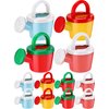 12 Pieces Watering Can for Kids Bath Toys Plastic Small Watering Can with Handles Small Watering Pot Play Sand Toys for Childrens Garden Home Outdoor Sand Beach Playing (Basic Style)