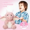 EOUOBOMO Cute Flying Dragon Plush,Soft Dinosaur Stuffed Animals Pillow,Kawaii Fire Dragon Animal Plushies Toy,Great Birthday Present for Adults and Kids,7.88",Pink