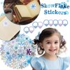 U-PTYTM 110Pcs Snowflake Birthday Party Favors Supplies kids Girl Winter Party Decorations Set Include Stickers, Hair clips, Necklaces, Rings, Hair Ties, Hair clips, Bracelets