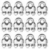 1/4 Inch 6mm Wire Rope Clamps Clip 304 Stainless Steel Cable Clip Fastener 12 Pcs