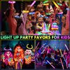 24 Pack Glow Sticks Bulk Party Favors for Kids Christmas Gifts Stocking Goodie Bags Stuffers Christmas Decorations Light Up Pop Tubes Glow Bracelets Necklaces New Years Glow in the Dark Party Supplies