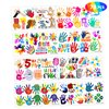 8 Sheets (78PCS) Hi High Five Tattoos Birthday Party Decorations Favors Decor Supplies Theme Stickers for Girl Boy Kids Gifts Classroom School Prizes Rewards