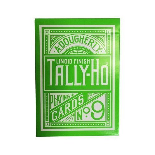 Green Tally Ho Reverse Circle Back Limited Edition Playing Cards