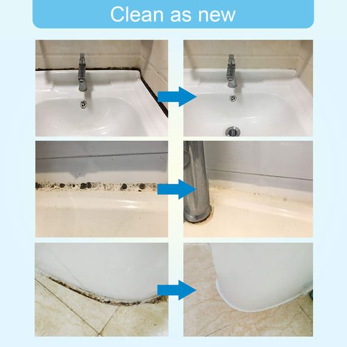 FOLLOWIN Mold and Mildew Stains Bathroom Cleaner Gel 16oz for Washing Machine Washer, Household Stain Cleaner for Shower Tiles Grout Sealant Sinks,Mold Stain Remover Gel for Bathroom,Bathtub