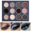 DE'LANCI Smokey Grey Eyeshadow Palette, Black Gray Smoky Eye Shadow Pallet Goth Halloween Makeup, Matte Shimmer Neutral Silver Eyeshadow Pallets, Long Lasting Natural Nude Makeup Palette, Cruelty Free