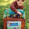 eeBoo: Dino 3D Glow-in-The-Dark - Includes 4 Constructible Dinosaurs & 4 Prehistoric Plants, Building & Construction Set, Play Scene, Ages 5+