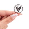 Paper Junkie 250-Pack Heart Stickers for Greeting Cards, Envelope Stickers for Wedding Invites, Thank You Cards, Letters, Clear Vinyl Save The Date Labels (1.25 in)