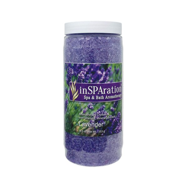 InSPAration 7463 Lavender Crystals-Epsom Salts, 19 oz, Purple