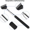 2 Pack Portable Extendable Back Scratcher, Kuvvfe Stainless Steel Telescoping Back Scratcher with Beautiful Present Packaging