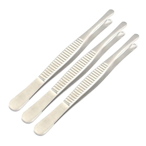 PRECISE CANADA: 3 PCS Stainless Steel Russian Tissue Forceps 6" Veterinary Dental Instruments New