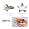 2 Kinds 20 PCS 1.2" Star Hair Clips, Silver Star Snap Y2K Hair Accessories,2000s Small Star Hair Clips, Festival Star Hair Clips Barrettes for Women Girls Styling Birthday Gifts