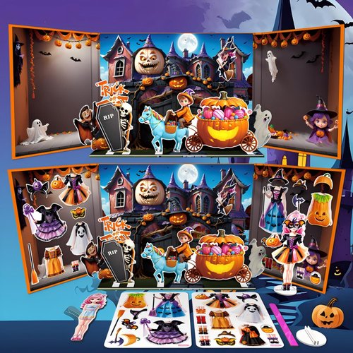 SIHPTO Magnetic Paper Dolls Dress-Up Game，Magnetic Dress Up Dolls for Girls，Magnetic Dress Up Baby，Magnetic Dress Up Book for Girls and Toddlers Aged 3+ (Yellow)