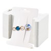 Mototo 200 PCS Hair Clip Bow Display Cards Hair Barrettes Jewelry Display Holder Rectangle Paper Cardboard for Hair Accessories Display and Organizing, 4 x 2-1/2 Inches (White)