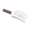 Hair Brush, Curved Paddle Detangling Hair Brush Massage Hairbrush Vent Styling Brush Big Bend Anti static Hair Comb for Curly Straight Hair (White)
