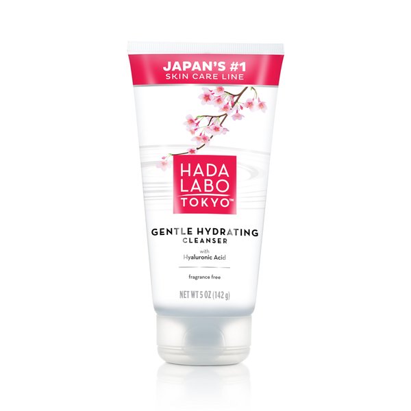 Hada Labo Tokyo Gentle Hydrating Foaming Facial Cleanser, Fragrance-Free Sensitive Skin Face Wash with Hyaluronic Acid and Conditioning Agents Soften Skin, Locks In Moisture, 5.0 oz Each (Pack of 3)