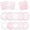 Bow Party Decorations Tableware,60pcs Pink Bow Plates and Napkins Disposable Bow Paper Plates and Bow Napkins Pink Bow Party Decorations for Girl Coquette Birthday Baby Shower Decorations