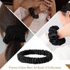 22MM Silk Scrunchies Pack of 7 Pure Mulberry Silk Hair Ties with Elastic Band Silk Scrunchie for Hair No Damage