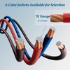 10 Gauge Wire (35FT Each, Black/Red), 2-Pack Translucent Power Ground Cable, CCA, Primary Automotive Wire, Battery Wire, Car Audio Amp Wire, Trailer Harness Cord, Lightning Wire, Electrical 10AWG Wire