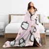Penguin Blanket Penguin Fleece Throw Blanket Super Soft Warm Cozy Fuzzy Plush Cute Penguin Blanket Gifts for Girls Boys Kids Room Decor 40"X50"