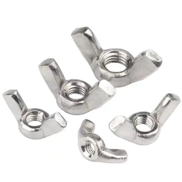 M4-0.7 Wing Nuts, M4 304 Stainless Steel Wing Nuts Fasteners Parts Butterfly Nut, Bright Finish, Full Thread,20Pcs