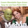 Go Ho Cream-Blendable Ogre Green Face Paint Stick (1.06 oz),Full-coverage Ogre Green Body Paint Stick for Adults Children Halloween Cosplay SFX Makeup,Waterproof