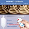 PAUTIX COB LED Strip Light 2700K, 24ft/7.5m Dimmable 3780LEDs DC24V Warm White LED Strip Light,High Lumen Tape Light with RF Remote Timer Function and 48W Power Supply for Home DIY Lighting Project