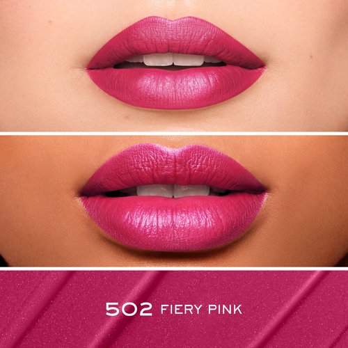 Lancôme L'Absolu Rouge Drama Ink Semi-Matte Liquid Lipstick - Highly Pigmented - All Day Wear - 502 Fiery Pink