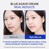 T'ELSE Blue Agave Hyaluronic Acid Cream 1.7 oz, Hypoallergenic Extra Moisturizing Face Cream with Gel Capsules, Rich Facial Moisturizer, Deep Hydration with Clean Ingredients, Korean Skin Care