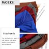 Woeoe African Headbands Knotted Hairbands Blue Yoga Sport Head Wraps Wide Elastic Head Scarf for Women and Girls (Pack of 4)