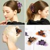 4 PCS Big Flower Hair Claw Clips for Thin Hair, Strong Hold Hair Claws Non-slip Hair Catch Jaw Clamp, Elegant Hair Accessories, present for Women Girls