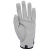 Zero Friction Men's Cabretta Premium Leather Golf Gloves, Left Hand, One Size, White