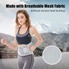 Lower Back Braces for Back Pain Relief - Compression Belt for Men & Women - Lumbar Support Waist Backbrace for Herniated Disc, Sciatica, Scoliosis - Breathable Mesh Design, Adjustable Straps (M, Gray)