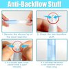 Baby Nasal Aspirator Mouth Suction Nasal Congestion Relief with 2 Silicone Tips with Nose Cleaning Tweezer