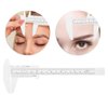 Haosie Eyebrow Ruler Mapping, Eyebrow Measuring Tool, Double Scale Vernier Caliper, Plastic Sliding Gauge Ruler for Permanent Makeup Eyebrow Shaping