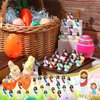 Bememo 25 Pcs Little Jesus Figures Original Design Mini Rubber Jesus Toys to Hide and Seek Religious Party Favors Sunday School Baptism Gifts(Multicolor)
