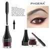 Go Ho Dark Brown Gel Eyeliner Pot,Matte Cream Eyeliner Makeup,Smooth Highly Pigmented Long Lasting Gel Eyeliner with Brush,Eye Liner Gel Pot for Women,203 Brown