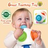 Newborn Toys Toddlers Baby Ball Toy, Baby Montessori Toys Newborn Infant Toys Rattle Baby Teether Chew Sensory Bumpy Ball Toy, Travel Toys with Suction Cups Sensory Activity Toy for 0-12 Months