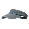 ANDICEQY Sport Sun Visor Hats Adjustable Empty Top Baseball Cap Cotton Ball Caps for Women and Men (Gray)