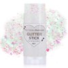Paminify Rainbow White Face Glitter Stick,Mermaid Costume Singer Concert Star Body Glitter Gel for Kids and Women,Waterproof Rave Accessories Glitter Sequins Body Paint for Hair Eye Clavicle