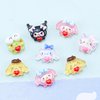 60PCS Kawaii Nail Art Charms 3D Cute Cat Resin Jelly Gummy Sweet Candy Slime Making Ornament Nail Decoration Accessories for DIY