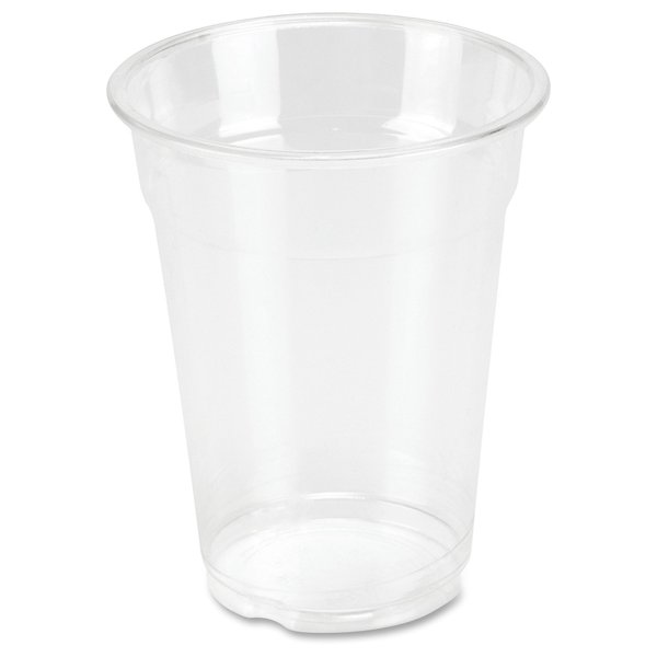 Genuine Joe 58233 Plastic Cups, 9oz., 25/PK, Clear