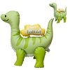 4D Matte Dinosaur Animal Balloons Cute Happy birthday inflatable green dinosaur Foil Balloons for Dinosaur themed Birthday Party Baby Shower Decoration Kids Jungle Theme Birthday Party Supplies Decor
