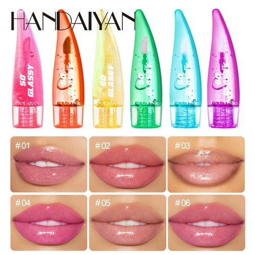 BIOKUSY Lip Glow pH Lip Color Changing Lip Gloss - Thermal Discoloration, Tinted Plumping Lip Oil with Long Lasting Moisture & Natural, Radiant Finish (#06)