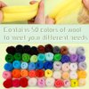 228 Pcs Needle Felting Kit Wool Felting Tools for Beginner 50 Colors Wool Roving Starter Felting Kit with Felting Needles Foam Mat Needle Felting Supplies Storage Bag for DIY Craft Making