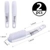 Yebeauty Nail Brush for Cleaning fingernails Clear, 2 Pack Fingernail Brush Hand Scrub Cleaning Nail Brushes with Case Plastic Hand Finger Toes Scrubbing Brush, Pedicure Nail Scrubber