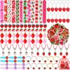 Blosssound 170 Pcs Strawberry Party Favors Set Strawberry Pendant Necklace Hair Rope Gripping Clips Bracelets Keychains Pinch Ball Stickers for Girls Baby Shower Birthday Party Decorations Supplies