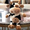 YUCHNG Cow Plush Toy Cow Stuffed Animal Cute Soft Plush Cow Toy Cow Doll 12 Inch for Kids,Toddlers (Black and White Naked Cattle)